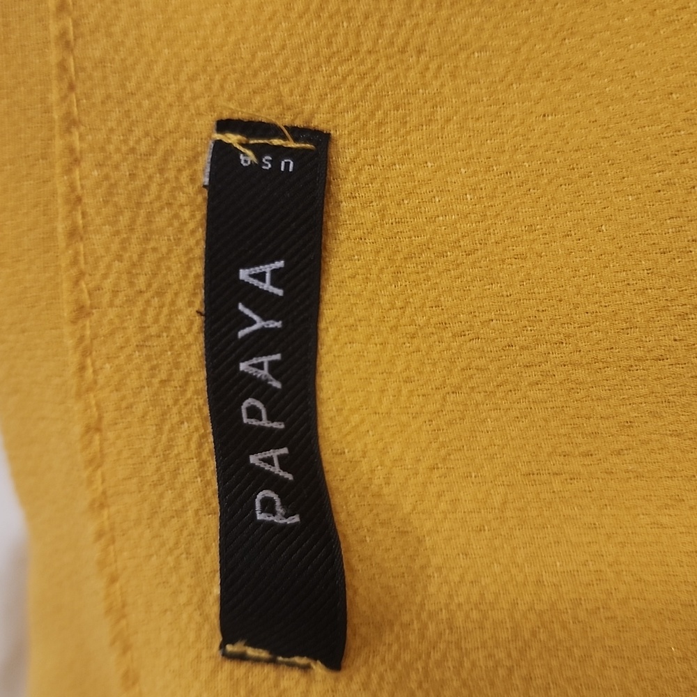Yellow Ruffled Women's Top - Picture 2 of 2